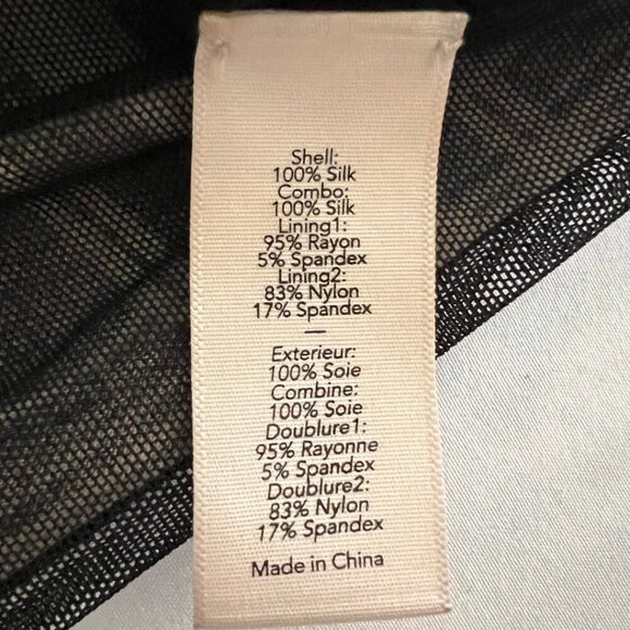 Elizabeth & James Black & Blue Tartan Plaid Silk Mini Dress - Picture 8 of 8